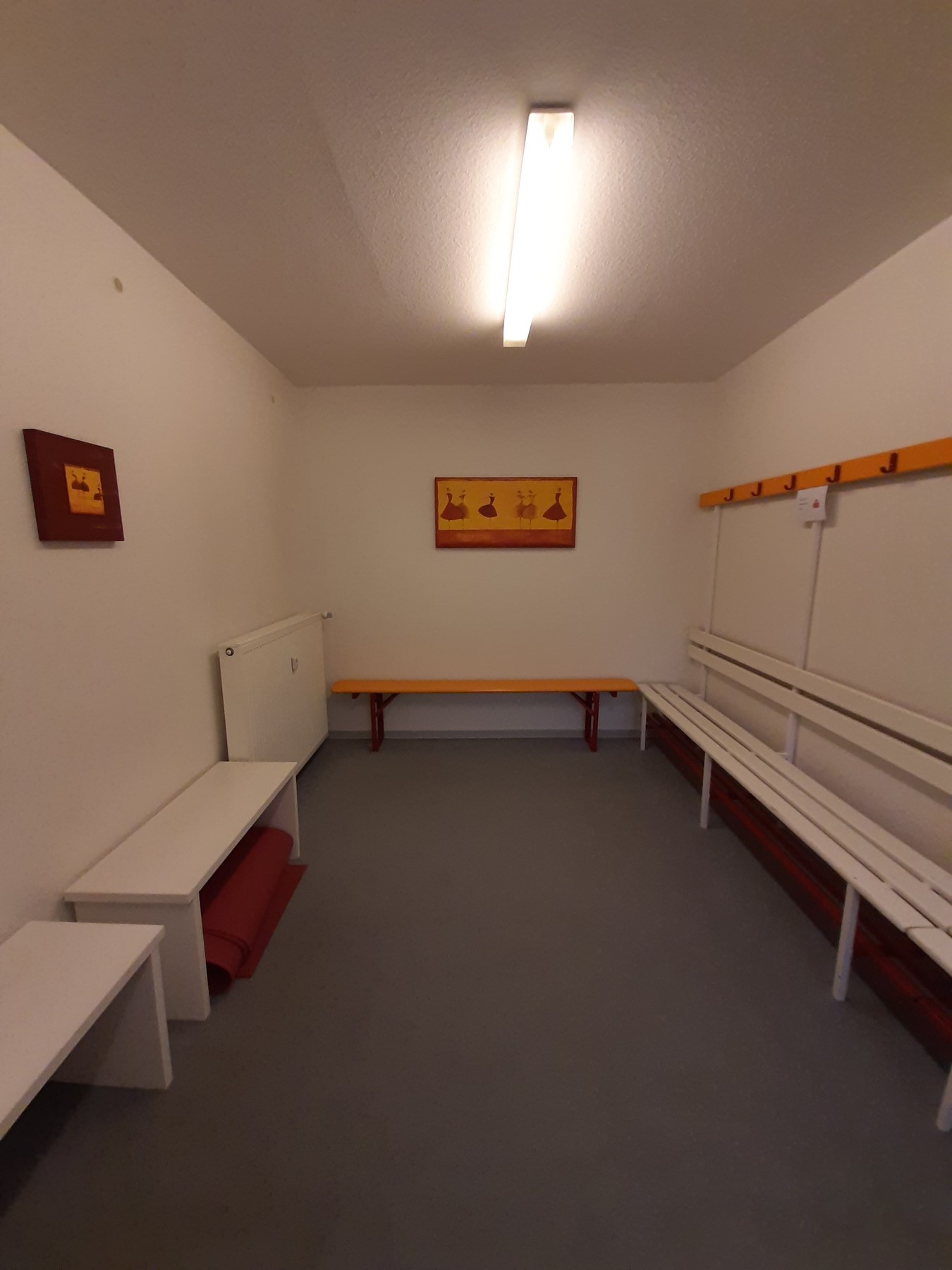 Umkleide im Tanzstudio